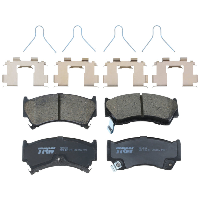 Front Disc Brake Pad Set for Nissan Sentra 1995 - 1999 TRW Pro TRC0668