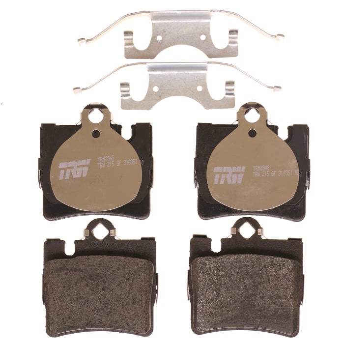 Rear Disc Brake Pad Set for Mercedes-Benz S430 2000 - 2002 TRW Pro TRM0848