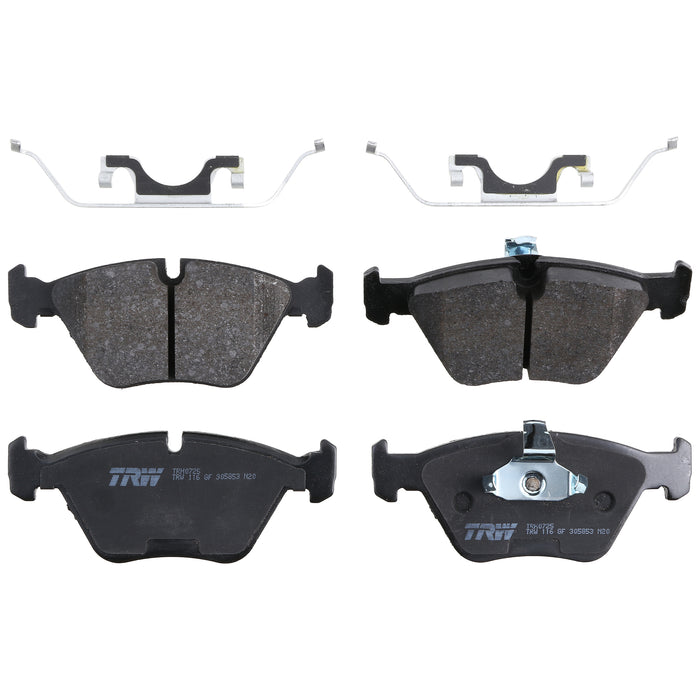 Front Disc Brake Pad Set for BMW 528i 1997 - 1998 TRW  Pro TRH0725