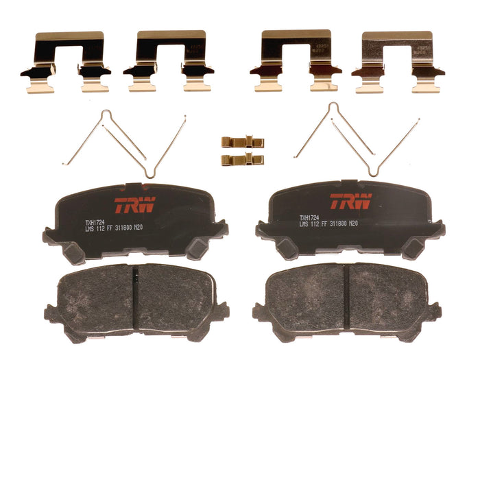 Rear Disc Brake Pad Set for Honda Pilot 2016 - 2022 TRW Ultra TXH1724