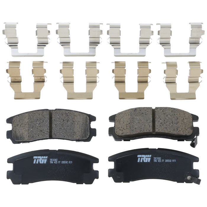 Rear Disc Brake Pad Set for Mitsubishi Eclipse 1995 - 2012 TRW Pro TRC0383
