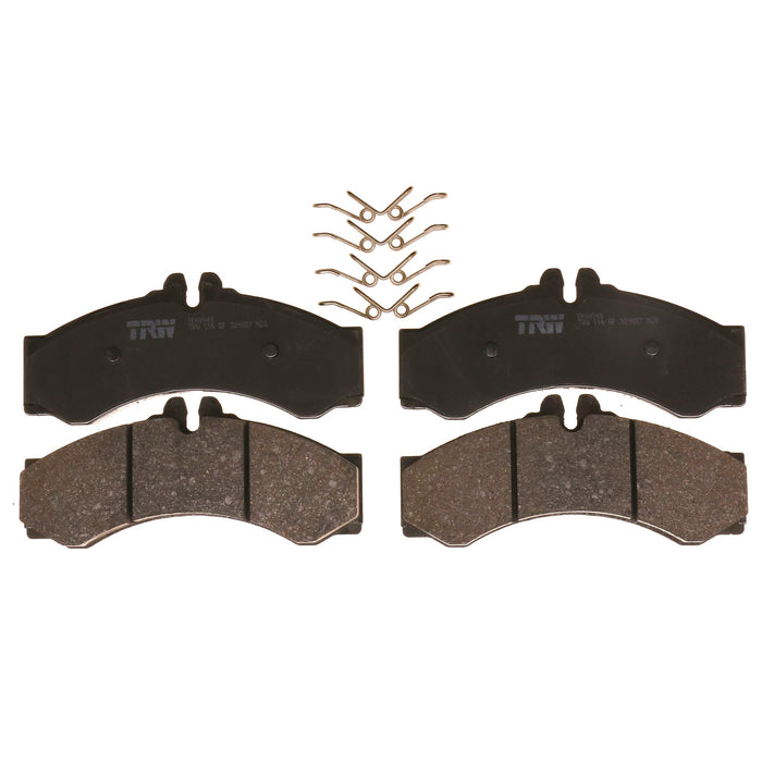 Rear, Front Disc Brake Pad Set for Dodge Sprinter 2500 2003 - 2006 TRW Pro TRH0949