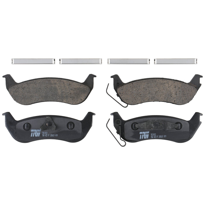 Rear Disc Brake Pad Set for Lincoln Town Car 2003 - 2004 TRW Pro TRC0932