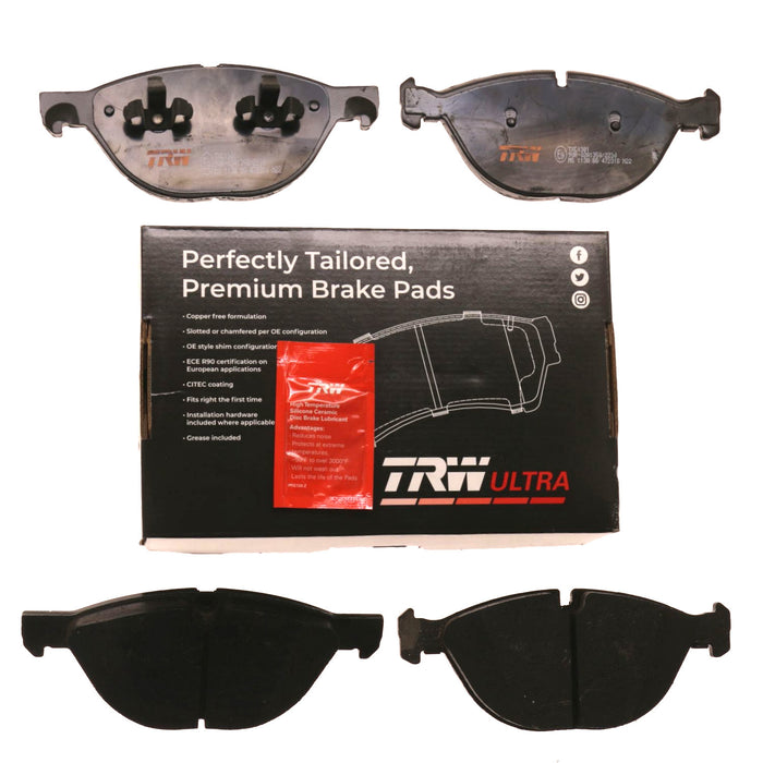 Front Disc Brake Pad Set for BMW X5 2011 - 2013 TRW  Ultra TXC1381