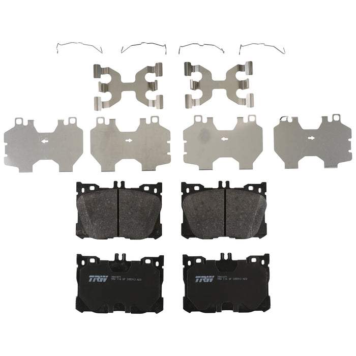 Front Disc Brake Pad Set for Mercedes-Benz C43 AMG 2017 - 2021 TRW Pro TRH1871