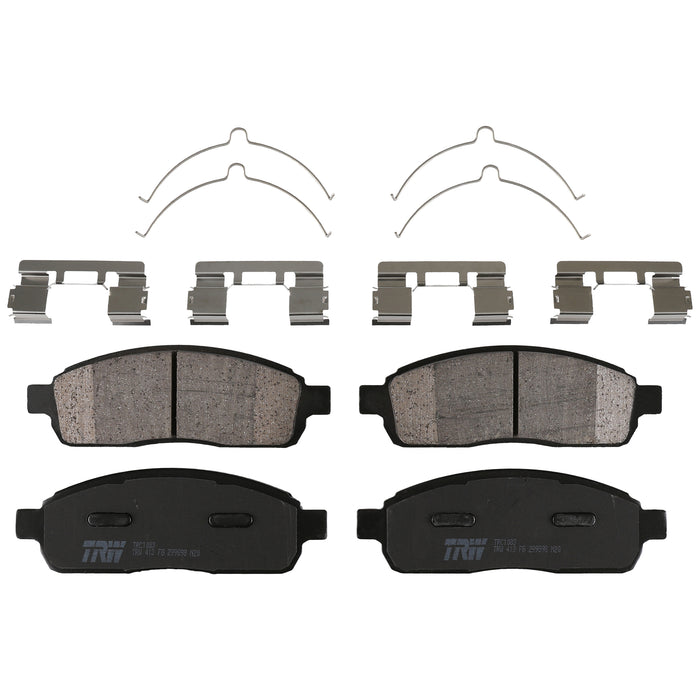 Front Disc Brake Pad Set for Ford F-150 2005 - 2008 TRW Pro TRC1083