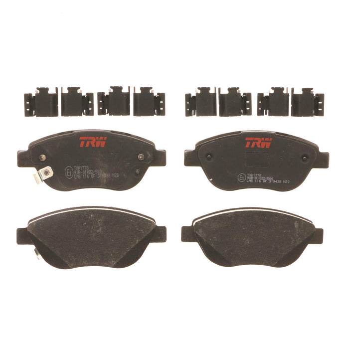 Front Disc Brake Pad Set for Fiat 500 2014 - 2017 TRW Ultra TXH1778