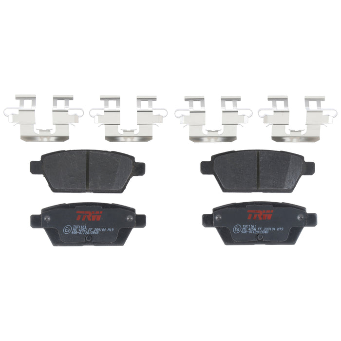 Rear Disc Brake Pad Set for Ford Fusion 2006 - 2012 TRW Ultra TXC1161