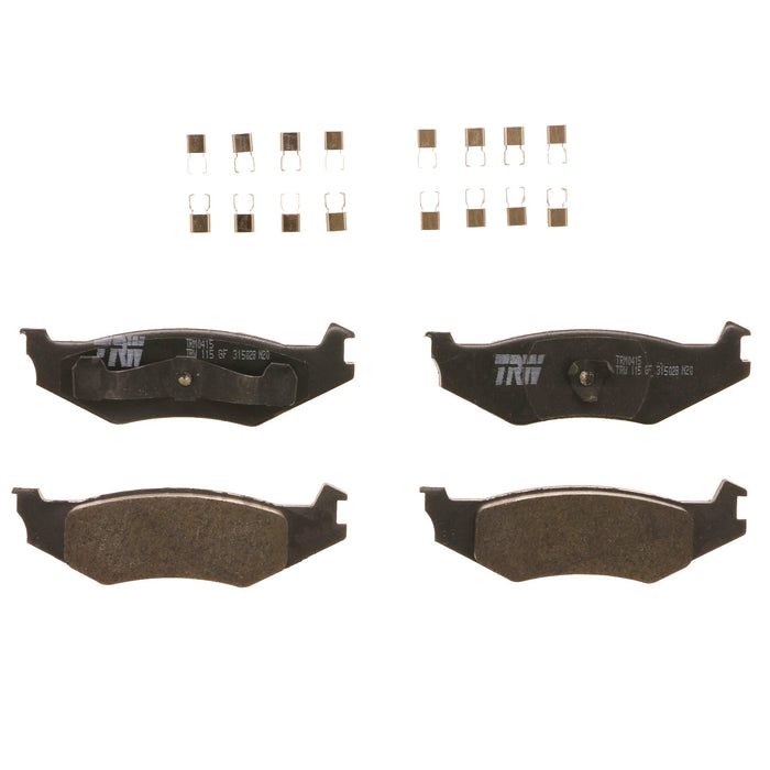 Rear Disc Brake Pad Set for Chrysler LeBaron 1989 - 1991 TRW Pro TRM0415