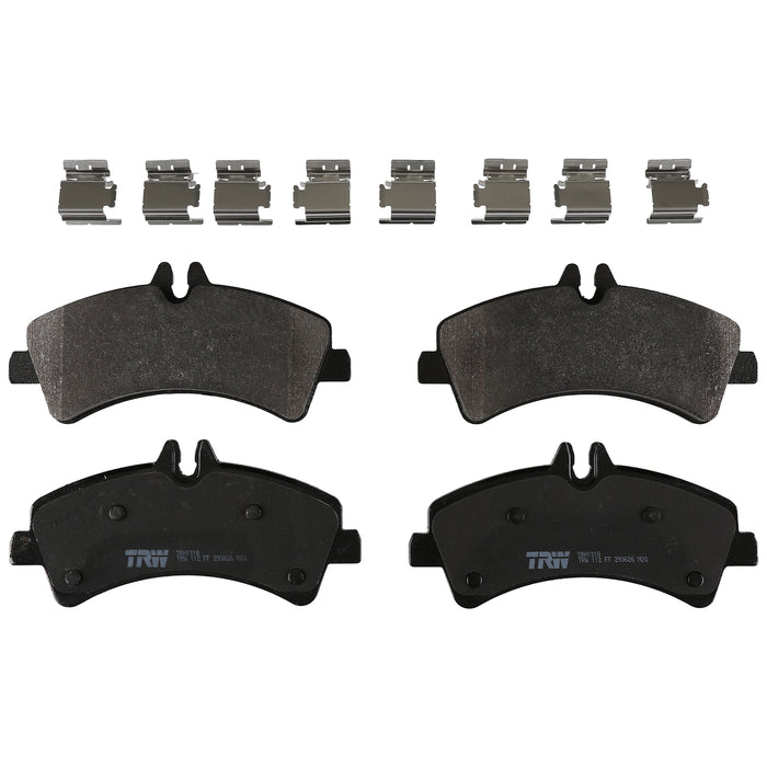 Rear Disc Brake Pad Set for Mercedes-Benz Sprinter 3500 2010 - 2018 TRW Pro TRH1318