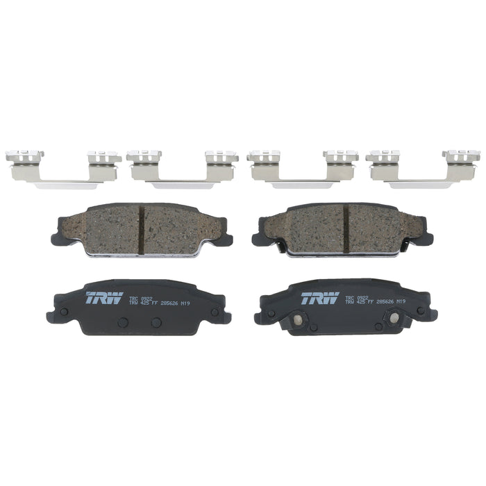 Rear Disc Brake Pad Set for Pontiac Grand Prix 2005 - 2008 TRW Pro TRC0922