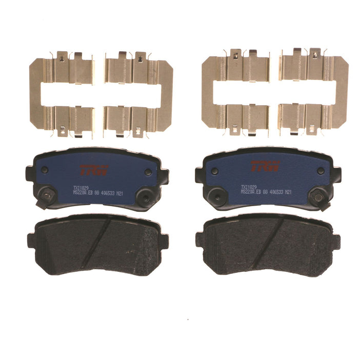 Rear Disc Brake Pad Set for Hyundai Sonata 2016 - 2019 TRW Blue TXI1829