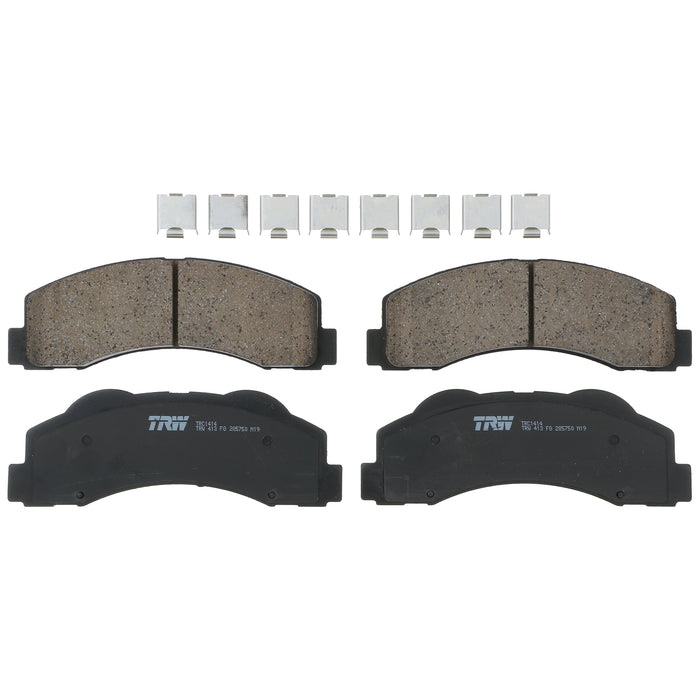 Front Disc Brake Pad Set for Ford F-150 2010 - 2017 TRW Pro TRC1414