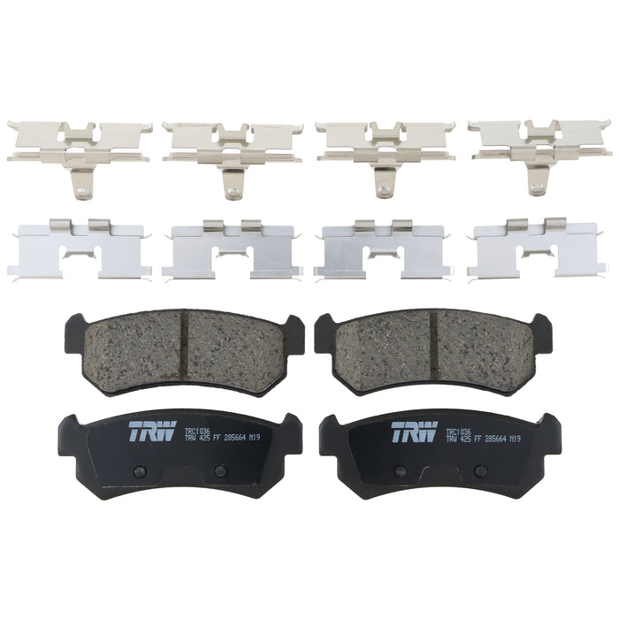 Rear Disc Brake Pad Set for Suzuki Forenza 2004 - 2006 TRW Pro TRC1036