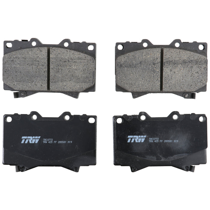 Front Disc Brake Pad Set for Toyota Land Cruiser 1998 - 2007 TRW Pro TRC0772