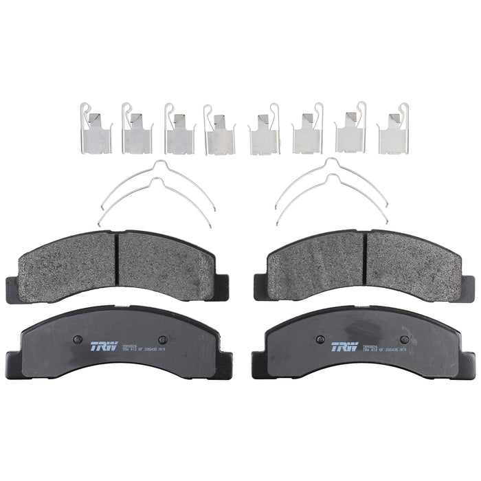 Front Disc Brake Pad Set for Ford F-250 Super Duty 1999 - 2004 TRW Pro TRM0824