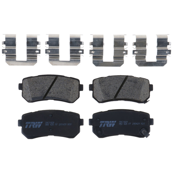 Rear Disc Brake Pad Set for Hyundai Sonata 2016 - 2019 TRW Pro TRC1829