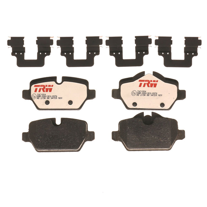 Rear Disc Brake Pad Set for Mini Cooper Countryman 2012 - 2016 TRW Ultra TXC1554