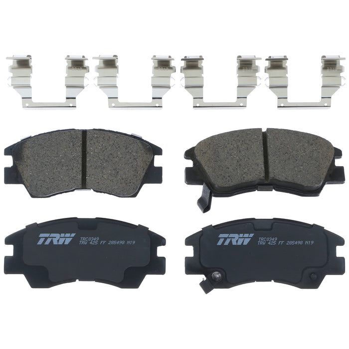 Front Disc Brake Pad Set for Dodge Ram 50 1987 - 1993 TRW Pro TRC0349
