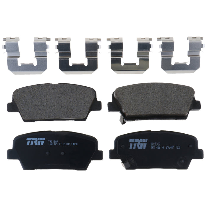 Rear Disc Brake Pad Set for Kia Borrego 2009 TRW Pro TRC1387