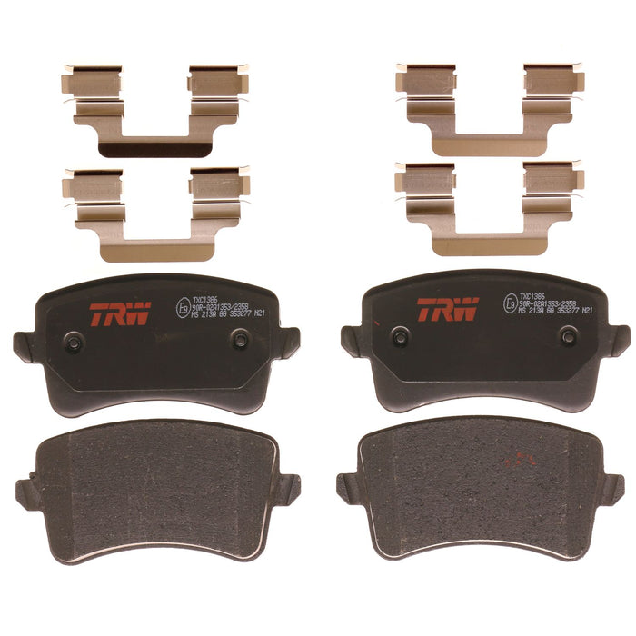 Rear Disc Brake Pad Set for Audi S5 2008 TRW Ultra TXC1386