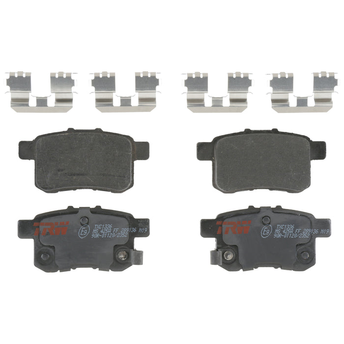 Rear Disc Brake Pad Set for Honda Accord 2008 - 2009 TRW Ultra TXC1336
