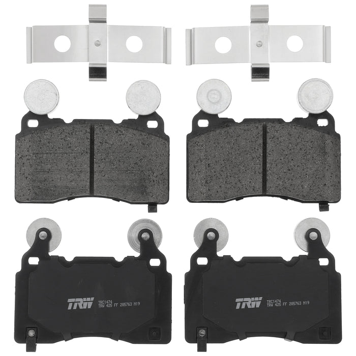 Front Disc Brake Pad Set for Chevrolet Camaro 2010 - 2023 TRW Pro TRC1474