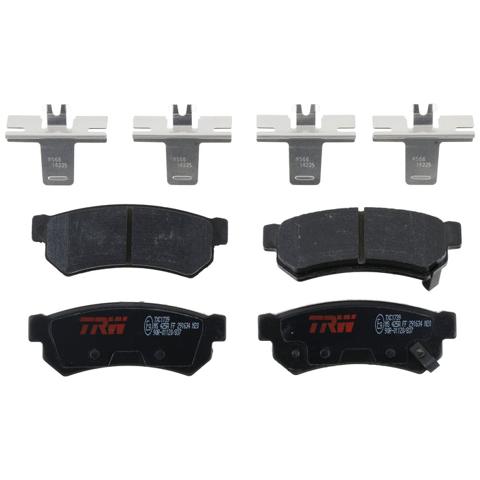 Rear Disc Brake Pad Set for Chevrolet Spark EV 2014 - 2016 TRW Ultra TXC1739