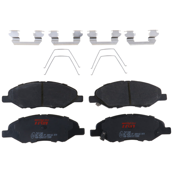 Front Disc Brake Pad Set for Nissan Versa 2009 - 2011 TRW Ultra TXC1345