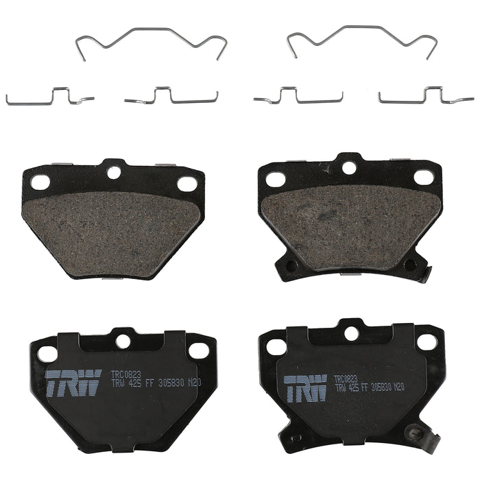 Rear Disc Brake Pad Set for Toyota Matrix 2003 - 2008 TRW Pro TRC0823
