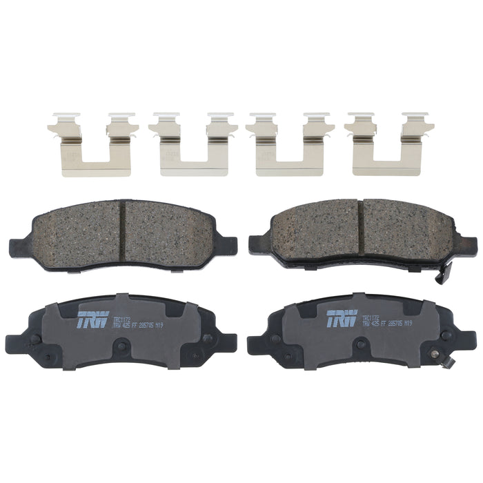 Rear Disc Brake Pad Set for Buick Lucerne 2006 - 2011 TRW Pro TRC1172