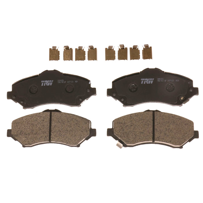 Front Disc Brake Pad Set for Jeep Wrangler 2007 - 2017 TRW Pro TRM1273