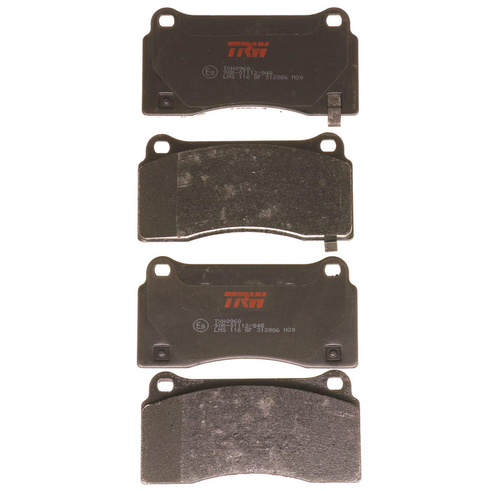 Rear, Front Disc Brake Pad Set for Dodge Viper 2003 - 2006 TRW Ultra TXH0968