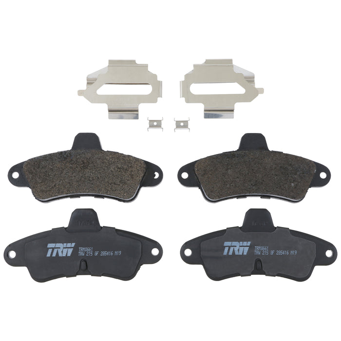 Rear Disc Brake Pad Set for Ford Contour 1995 - 2000 TRW Pro TRM0661