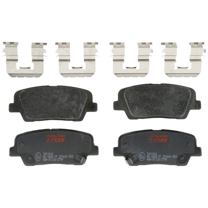 Rear Disc Brake Pad Set for Kia Sorento 2016 - 2020 TRW Ultra TXC1816