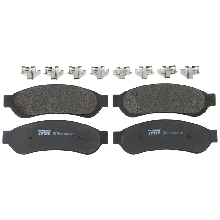 Rear Disc Brake Pad Set for Ford F-350 Super Duty 2005 - 2007 TRW Pro TRM1067