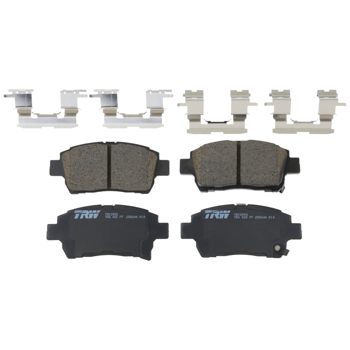 Front Disc Brake Pad Set for Toyota MR2 Spyder 2002 - 2005 TRW Pro TRC0990