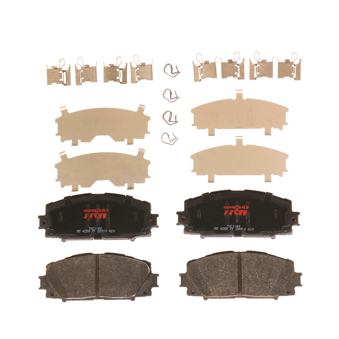 Front Disc Brake Pad Set for Toyota Yaris 2007 - 2018 TRW Ultra TXC1184