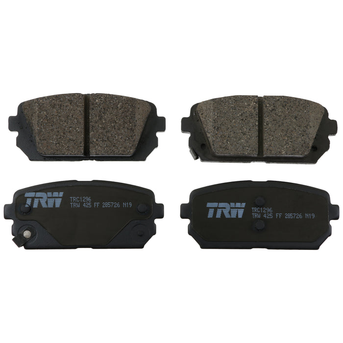 Rear Disc Brake Pad Set for Kia Rondo 2007 - 2010 TRW Pro TRC1296