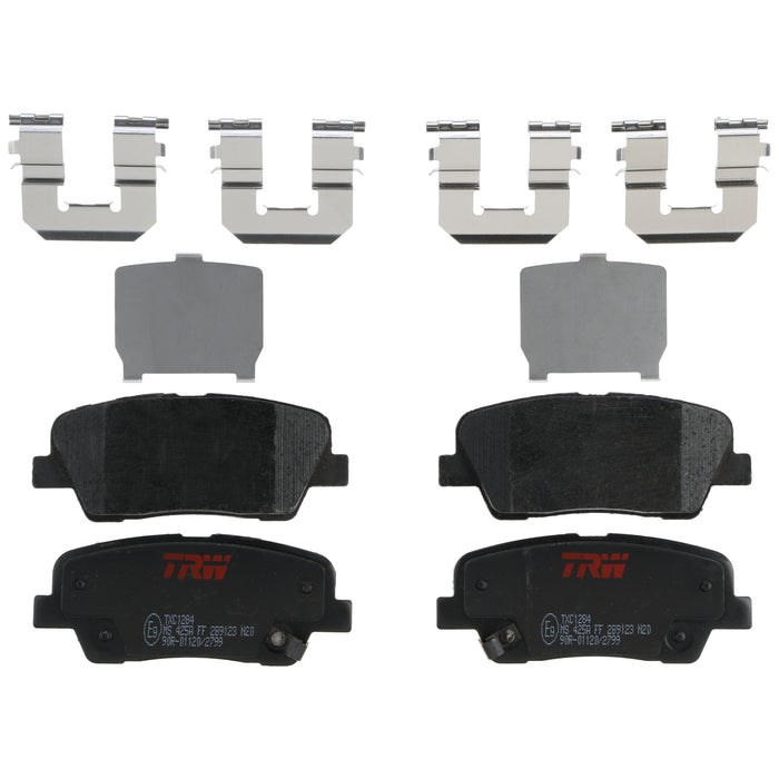 Rear Disc Brake Pad Set for Kia Sedona 2007 - 2012 TRW Ultra TXC1284