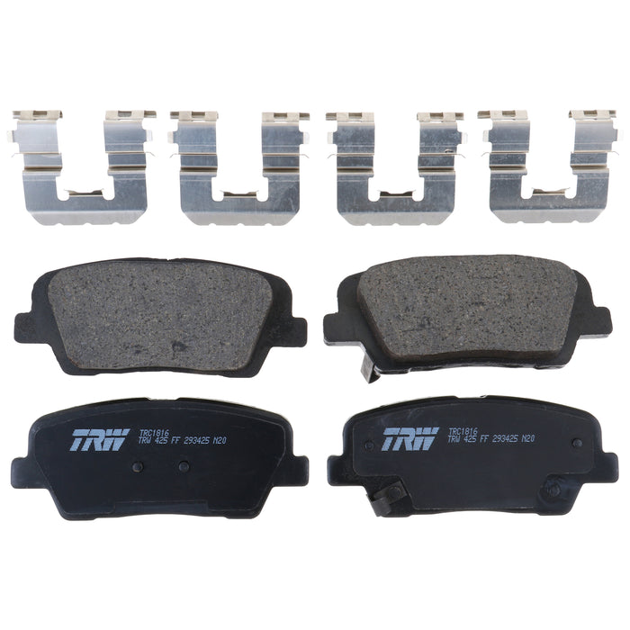 Rear Disc Brake Pad Set for Kia Sorento 2016 - 2020 TRW Pro TRC1816