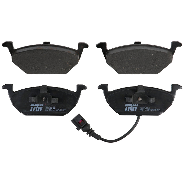 Front Disc Brake Pad Set for Volkswagen Jetta 2000 - 2005 TRW Pro TRH0768AES