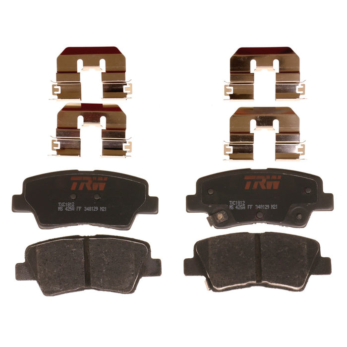 Rear Disc Brake Pad Set for Hyundai Elantra 2017 - 2020 TRW Ultra TXC1812