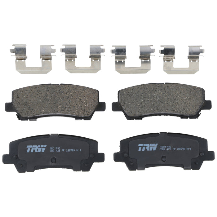 Rear Disc Brake Pad Set for Ford Mustang 2015 - 2023 TRW Pro TRC1793