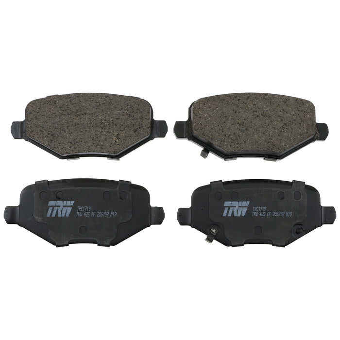 Rear Disc Brake Pad Set for Dodge Grand Caravan 2012 - 2016 TRW Pro TRC1719