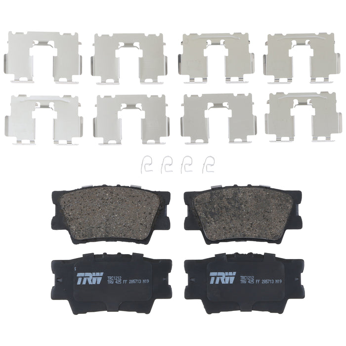 Rear Disc Brake Pad Set for Toyota Camry 2007 - 2024 TRW Pro TRC1212