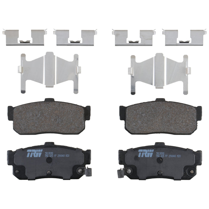 Rear Disc Brake Pad Set for Nissan Altima 1996 - 1997 TRW Pro TRC0595