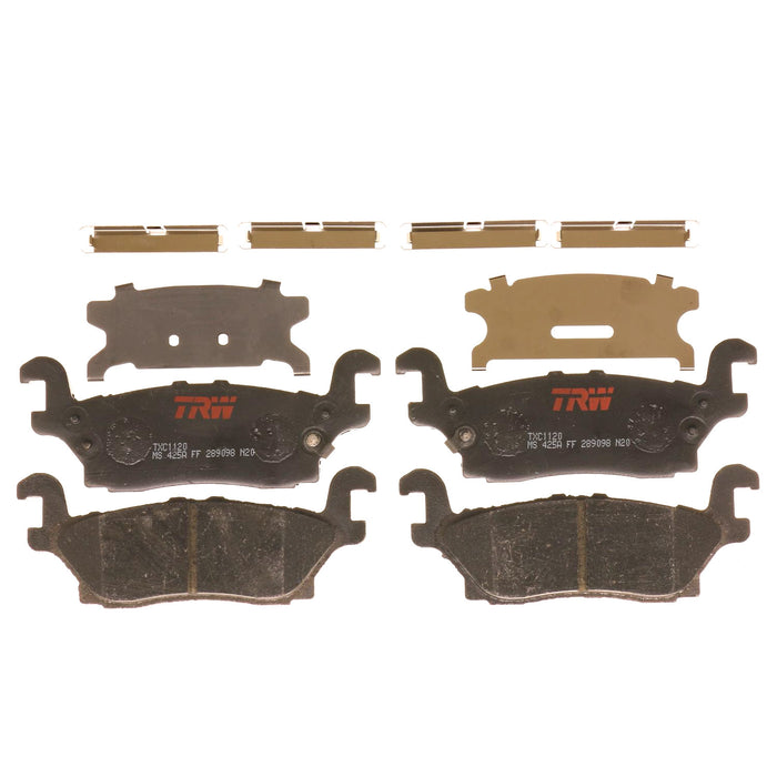 Rear Disc Brake Pad Set for Hummer H3 2006 - 2010 TRW Ultra TXC1120