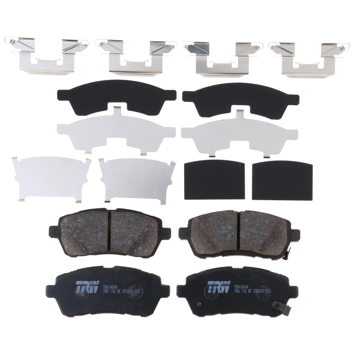 Front Disc Brake Pad Set for Mazda 2 2011 - 2014 TRW Pro TRH1454A