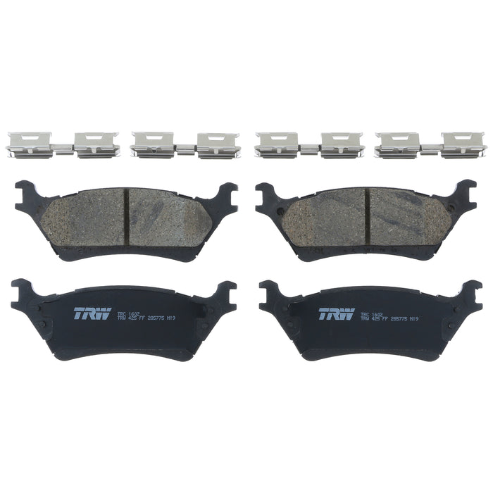 Rear Disc Brake Pad Set for Ford F-150 2012 - 2018 TRW Pro TRC1602